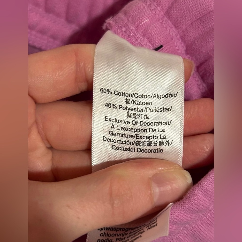 NWT DKNY Sport Plush Velvet Embroidery Logo Jogger with Pockets - Picture 9 of 10